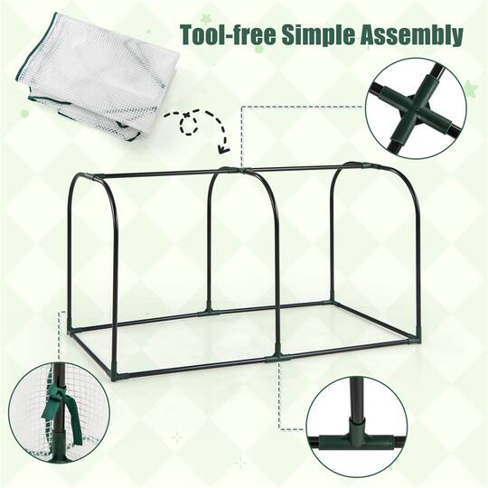 Costway Portable Mini Tunnel Greenhouse Kit